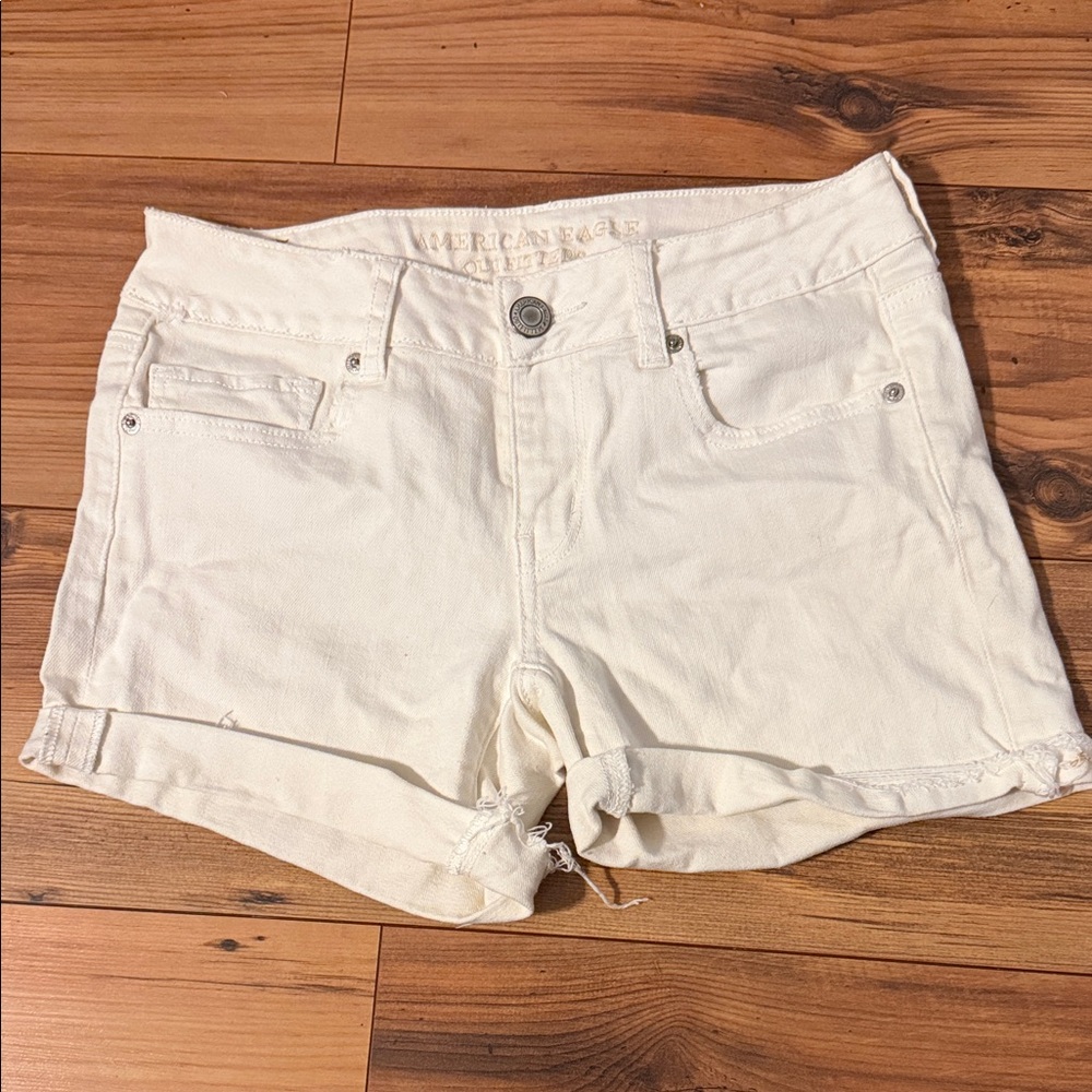 American Eagle Outfitters Women's White Jean Shorts